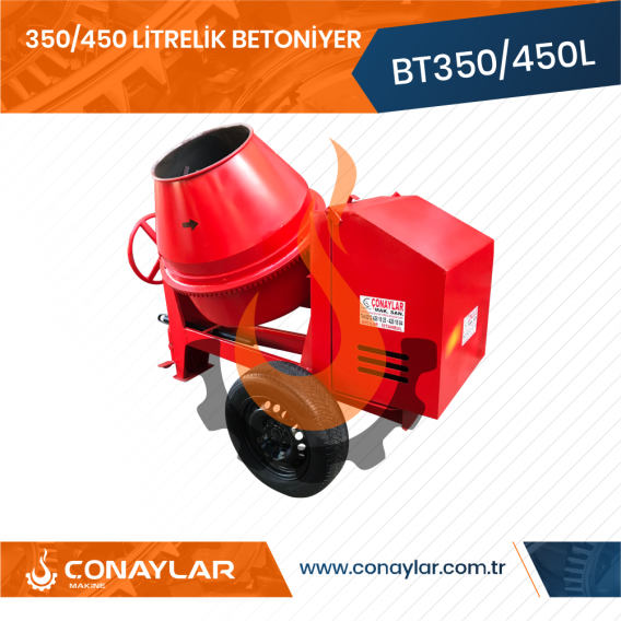 350/450 Litrelik Betoniyer 3.0HP (380V)