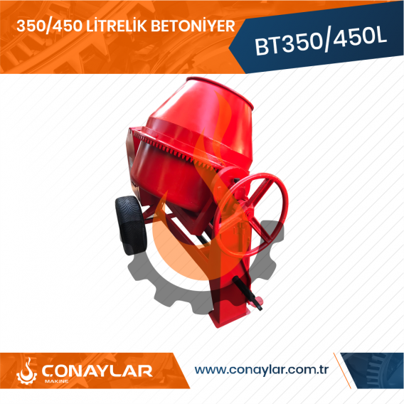 350/450 Litrelik Betoniyer 3.0HP (380V)