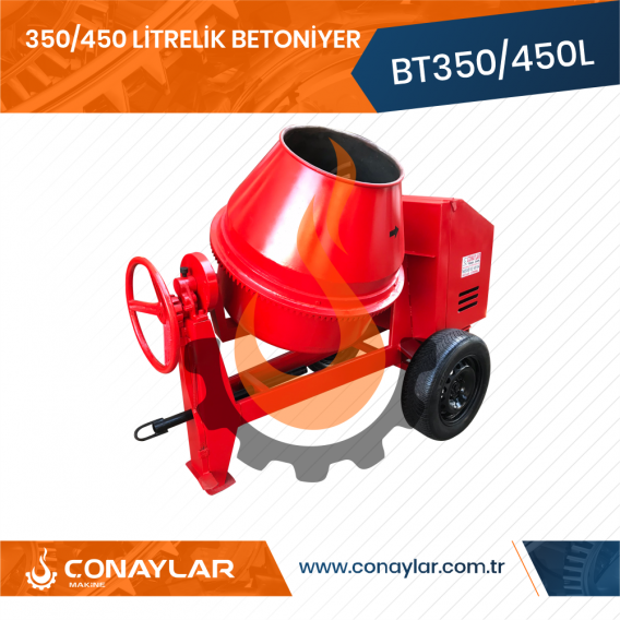 350/450 Litrelik Betoniyer 3.0HP (380V)
