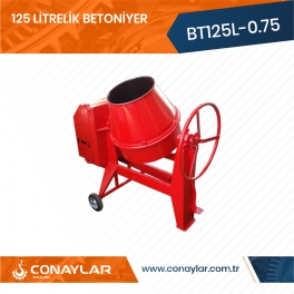 125 Litrelik Betoniyer 0.75HP (220V)