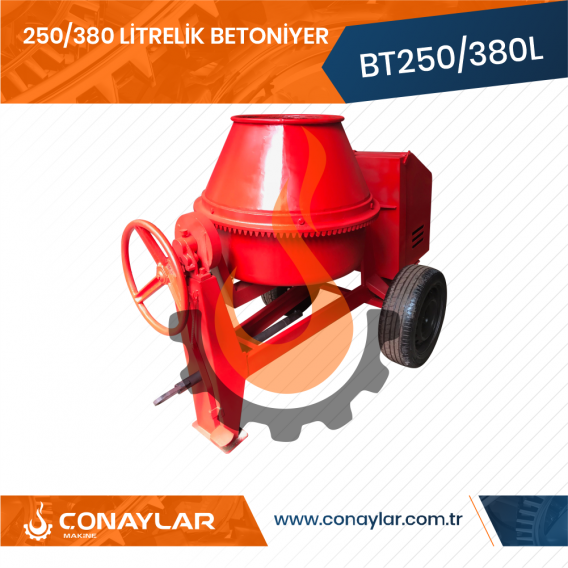 250/350 Litrelik Betoniyer 2.0HP (380V)